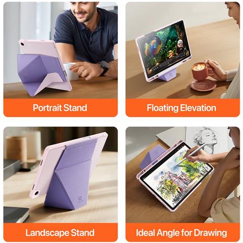 Cover per Galaxy Tab A11+ - Pelle /PU, Rosa - Foto 2