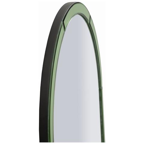 Specchio Da Parete Baku Ad Arco Con Cornice Specchio Verde 49x144 Cm - Foto 2