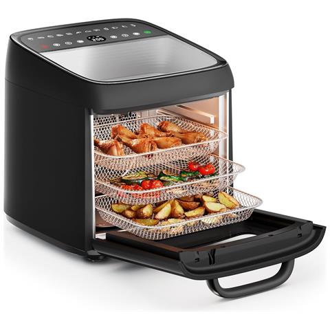 Friggitrice ad Aria Airfryer Oven Vision 12,6L 1800W Digitale Nero - Foto 8