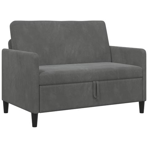 Divano con Storage Grigio Scuro 122 x 78 x 87 cm Poliestere - Foto 1