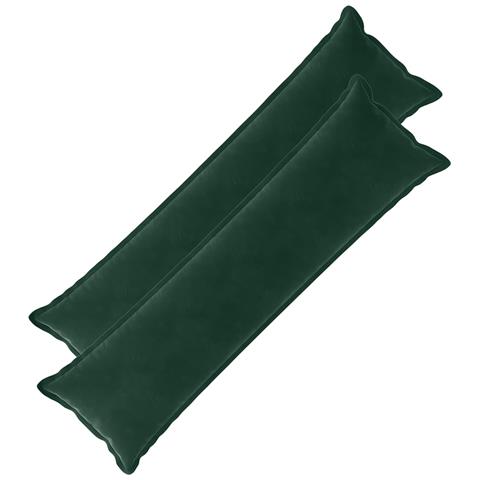 Cuscino con cuscino HOUTEN 2 pz Verde Scuro Velluto - Foto 1