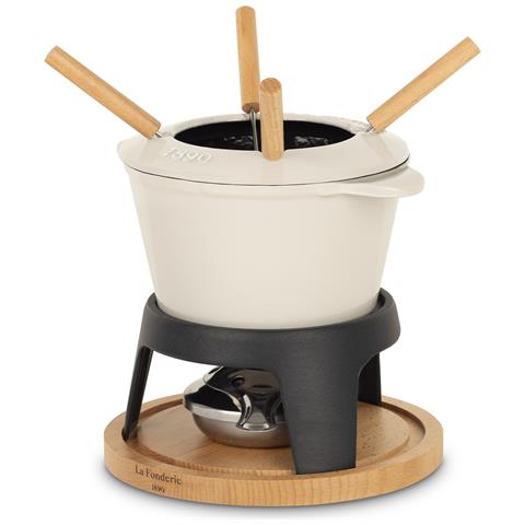 Set Fonduta In Ghisa Per 4 Persone Mont Joly, Per Formaggio E Cioccolato - Foto 1
