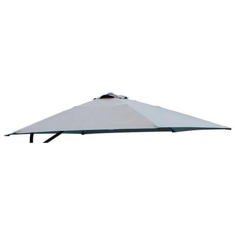 Telo Di Ricambio Sostitutivo Grigio Per Ombrellone Ø 3 Palo Laterale - Foto 1