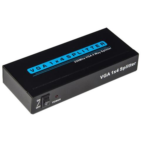 Splitter Vga 4 Porte Risoluzione 1920 x 1440 Pixel Colore Nero - Foto 1