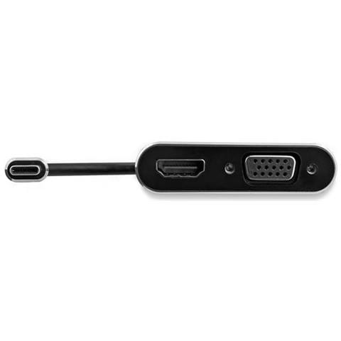 Adattatore USB-C a VGA + HDMI 2 in 1 - 4K 30Hz - Grigio Siderale - Convertitore USB tipo C con cavo integrato da 15cm - Foto 2