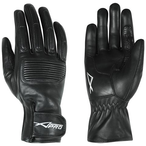 Guanto Moto Pelle Scooter Custom Sport Morbidi Polsino Regolabile Nero Xxl - Foto 1