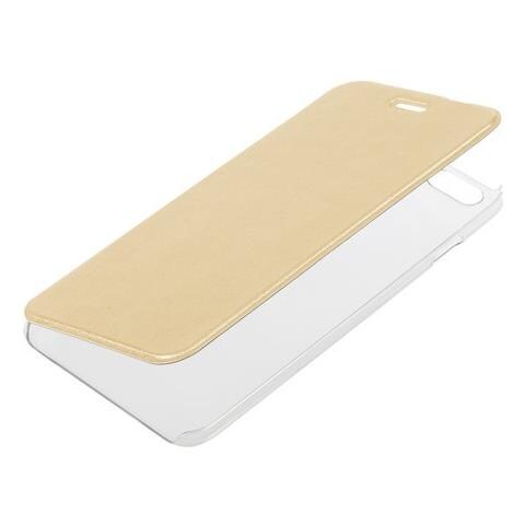 Clear Back, Cover Trasparente Con Sportello Protettivo - Apple Iphone 6 Plus / 6s Plus - Oro - Foto 1