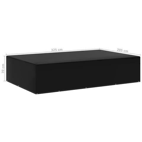 Copertura Per Mobili Da Giardino Con 12 Occhielli 325x205x70 Cm - Foto 2