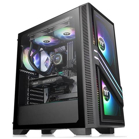 Case Versa T35 TG Middle Tower ATX, micro ATX, Mini-ITX 1 Porta USB 3.2 Colore Nero - Foto 1
