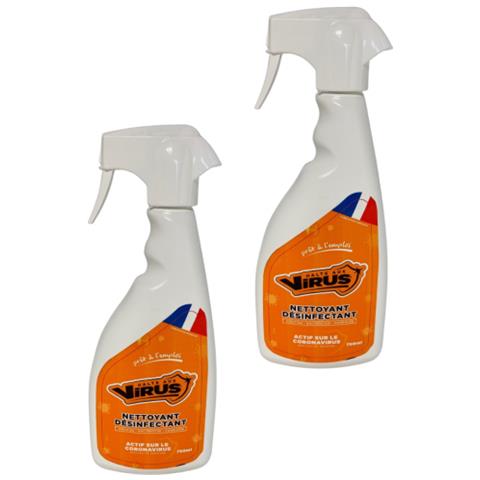 Detergente Battericida Per Superfici - - Arancione - Adulti - Detergente Virucida E Fungicida - Lotto 2 - 750ml - Foto 2