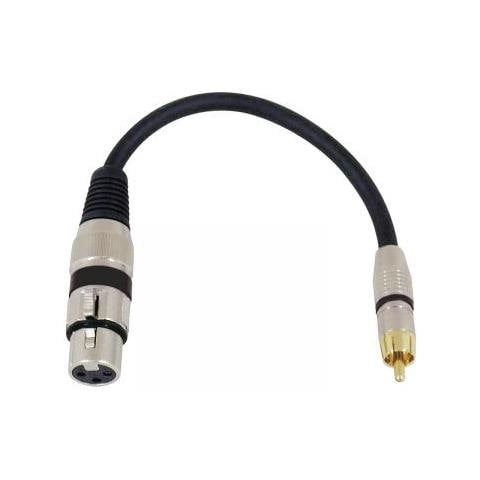 Cavo adattatore Xlr (f) / rca (m) 0.2m Bk - Foto 1