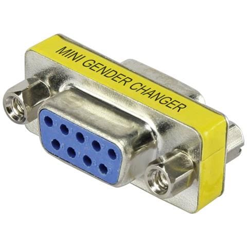 RF-4230660 adattatore per inversione del genere dei cavi D-Sub 9-pin Metallico, Giallo - Foto 1
