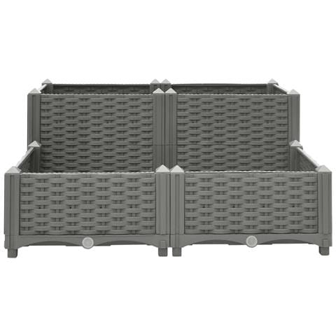 Fioriera Rialzata 80x80x38 Cm In Polipropilene - Foto 2