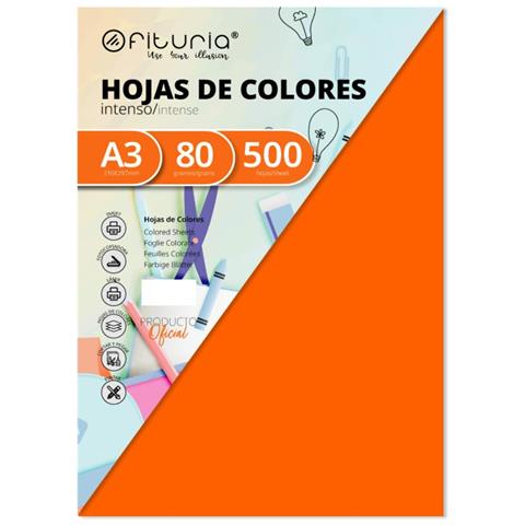 Carta Per Stampare Fabrisa Arancio A3 500 Fogli - Foto 1