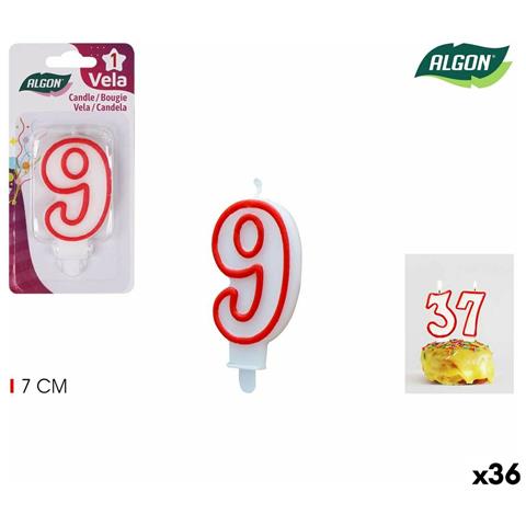 Set Di Candele Algon Rosso (36 Unità) - Foto 1