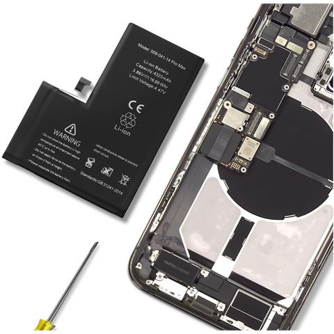 Batteria Interna Per Iphone 14 Pro Max 4323mah Chip Ti Integrato - Foto 2