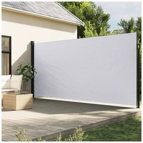 Tenda Da Sole Laterale Retrattile Bianco 200x600 Cm - Foto 1