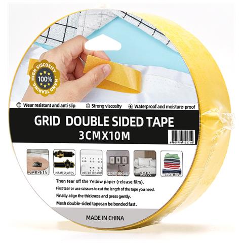 Nastro In Tessuto Biadesivo - Forte Autoadesivo 2 Cm X 10 M 3 M - Foto 5