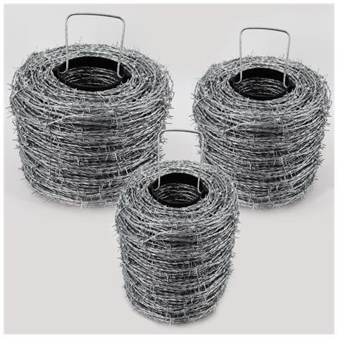 500m Filo Spinato Zincato 1,6/1,7mm Per Rete Di Protezione Da Animali Selvatici, Rete Per Zona Boschiva, Rete Annodata - Foto 1