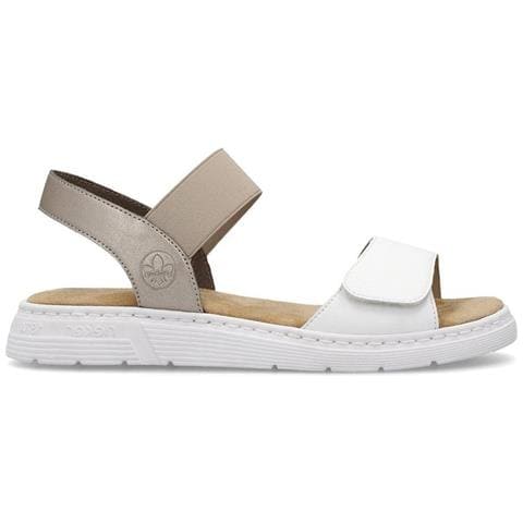 White Casual Open Sandals Sandali Pelle Scarpe Donna Bianco Eu 41, V9161-80 - Foto 2