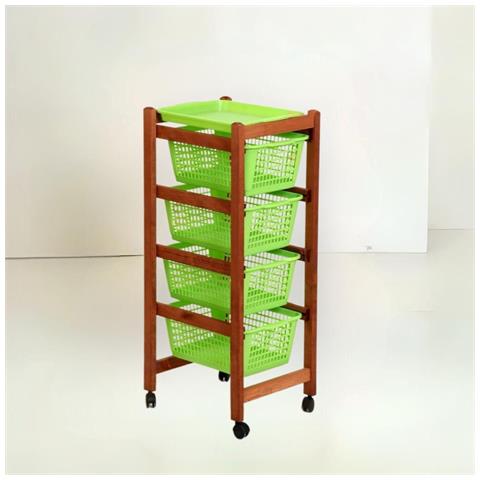 Carrello Portafrutta Jolly Eco Ciliegio - Foto 1