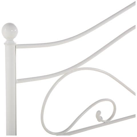 Letto Metallo Lyra 160 X 200 Cm Bianco - Foto 8