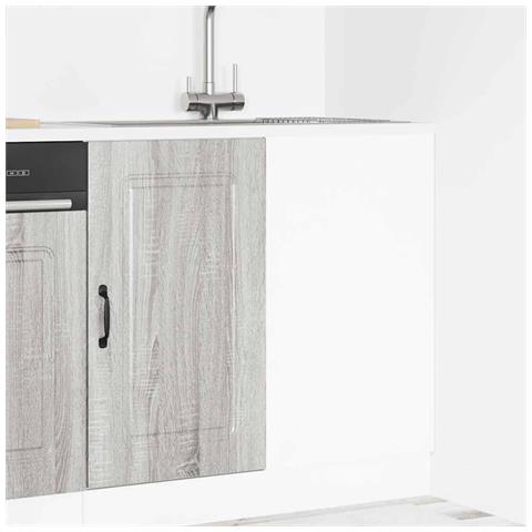 Base Da Cucina Kalmar Grigio Sonoma In Legno Multistrato - Foto 3