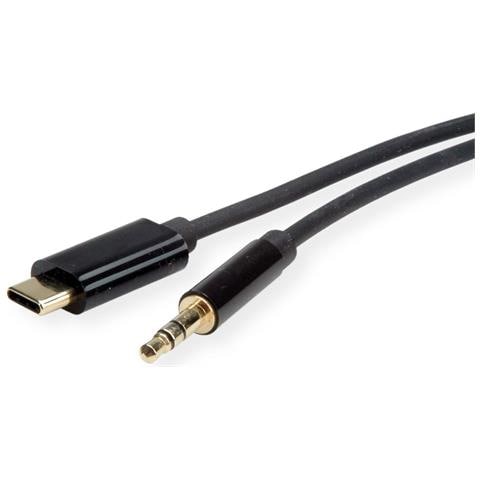 12033218 cavo audio 3 m 3.5mm USB tipo-C Nero - Foto 1