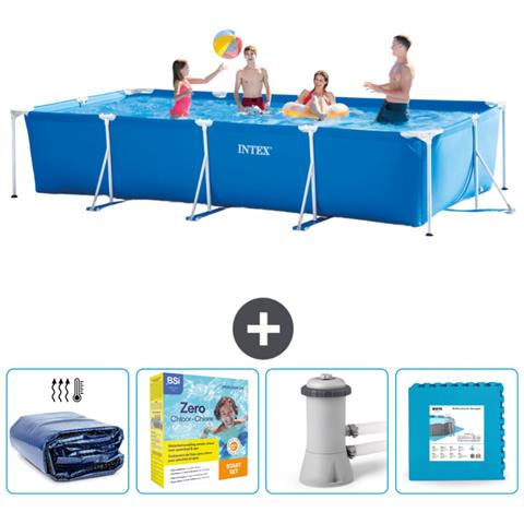 Piscina Fuori Terra - Rettangolo - 450x220x84 Cm - Blu - Include Accessori Coordinati Cb9 - Foto 1