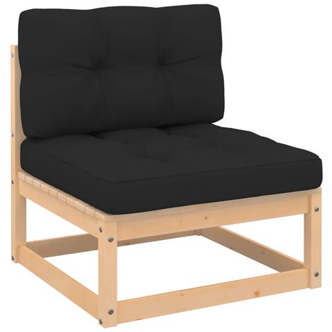 Divano Centrale Giardino Con Cuscini In Legno Di Pino - Foto 2