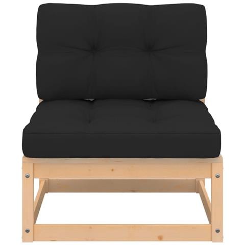 Divano Centrale Giardino Con Cuscini In Legno Di Pino - Foto 1