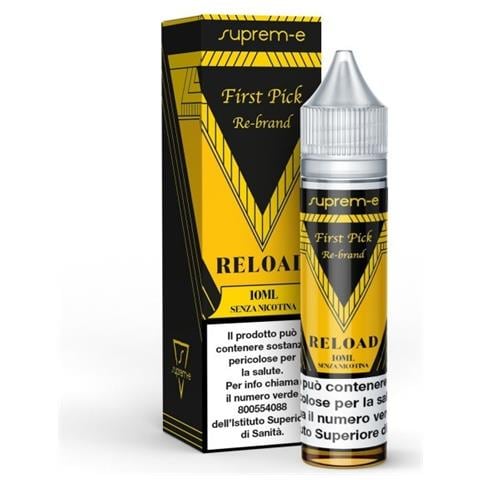 First Re-brand - First Pick Reload Suprem-e Liquidi Mix And Vape 10ml (tabacco Virginia, Con Note Organiche) - Foto 1