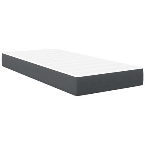 Materasso a molle insacchettate  Grigio scuro Medio 90x200x20 cm Tessuto - Foto 1