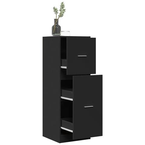 Armadietto da Farmacia Nero 40x41x118 cm in Truciolato - Foto 2