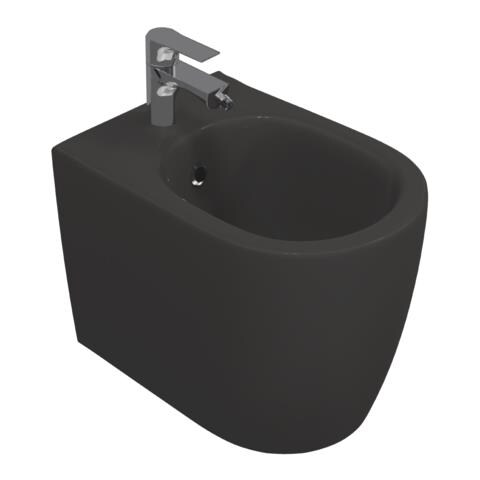 Sanitari Filomuro Opaco Infinity: Vaso, Bidet, Copriwater Soft-close - Antracite Opaco - Foto 4