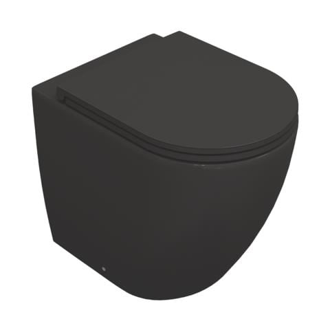 Sanitari Filomuro Opaco Infinity: Vaso, Bidet, Copriwater Soft-close - Antracite Opaco - Foto 1