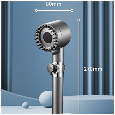 Soffione Doccia Filtrante Pressurizzato A Mano Singola: Esperienza Di Doccia Potenziata - Foto 6