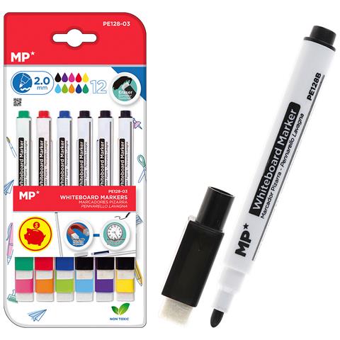 Set Di Marcatori Per Bacheca 12 Uds. Colori Vari 2mm. - Foto 1