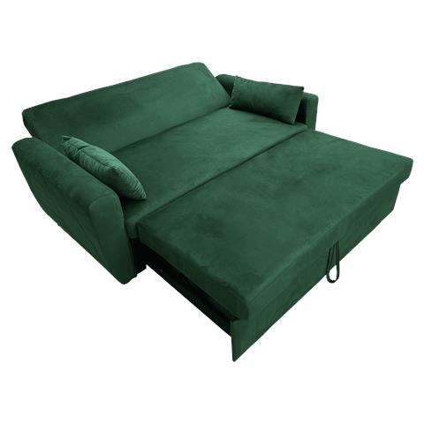 Mattdivano Letto A 2 Posti In Velluto Verde - Foto 5