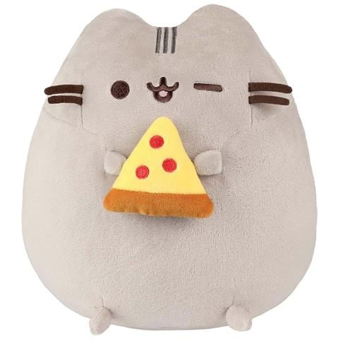 Peluche Mascotte 24cm Con Design Pizza Incantevole Ultra Morbido, Grigio Chiaro - Foto 1