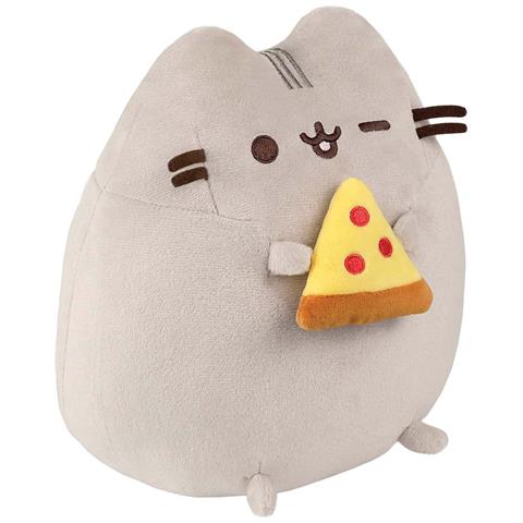 Peluche Mascotte 24cm Con Design Pizza Incantevole Ultra Morbido, Grigio Chiaro - Foto 5