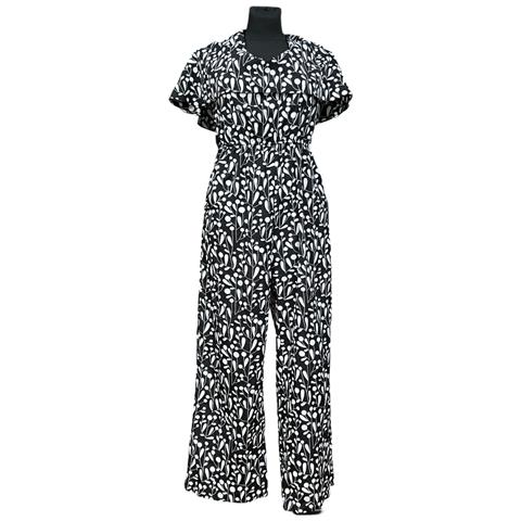 Tuta A Manica Corta Comoda Leggera Bianco E Nero Taglia M - Foto 1