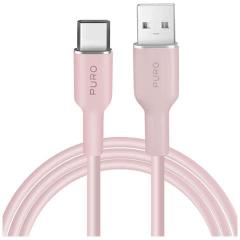 Cavo Soft Usb-a - Usb-c 1,5m - Rosa - Foto 4