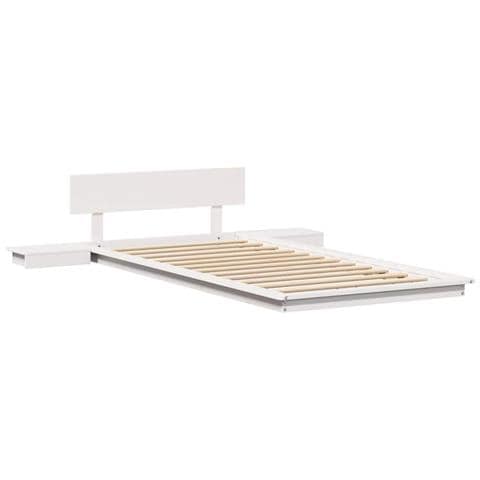 Struttura del letto Bianco 90 x 190 cm legno - Foto 1