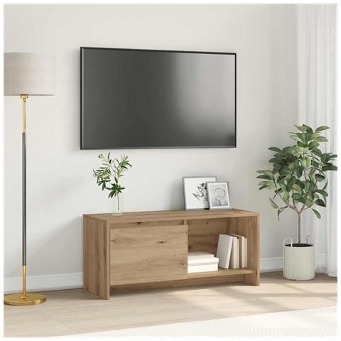 Supporto TV rovere artigianale 90 x 35 x 40 cm - Foto 2
