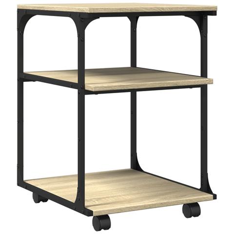 Supporto Stampante 3 Piani Rovere Sonoma 43x48x64cm Multistrato - Foto 1