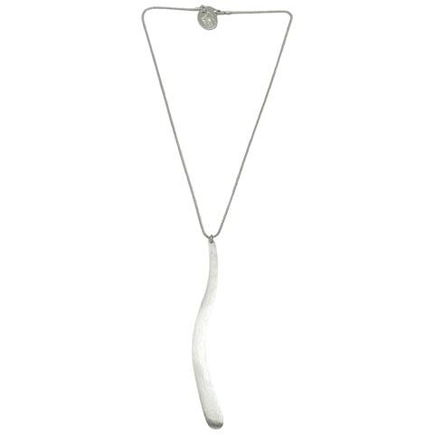 Collana Wave In Argento Placcato Con Catena Da 40 Cm - Foto 1
