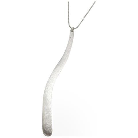 Collana Wave In Argento Placcato Con Catena Da 40 Cm - Foto 2