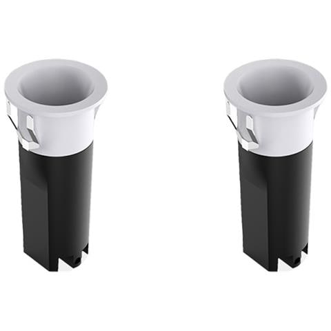 2-pack Faretto Led Da Incasso - Coppa Bianca Piatta 10w, Foro 45mm - Bianco Neutro 4000k - Foto 1