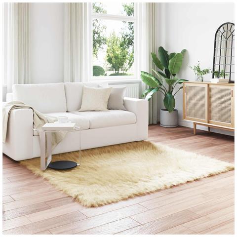 Tappeto Pecora Tafalla Crema 160 x 160 cm Poliestere - Foto 2